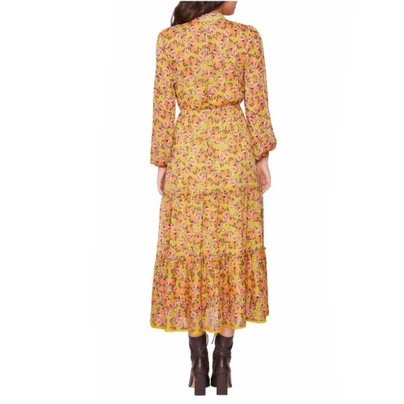 Gardens at Giverny Long Sleeve Midi Dress - Picture 3 of 5